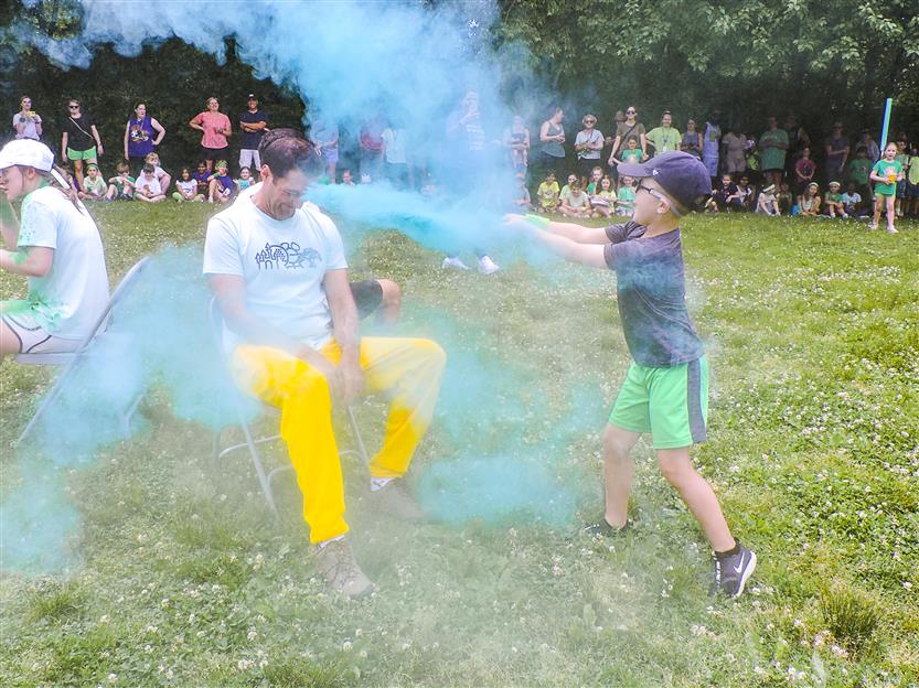 Elementary students enjoy time outside